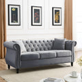 3 Seater 3 Seater Combination Sofa.Grey Velvet W834S00062 Grey Foam Velvet