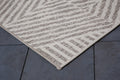 Pyramids Stone Neutral Indoor Outdoor Polypropylene Area Rug 5X8 Light Gray Polypropylene