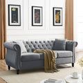 3 Seater 3 Seater Combination Sofa.Grey Velvet W834S00062 Grey Foam Velvet