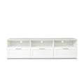 White Modern Minimalist Tv Cabinet 80 Inch Tv Stand, Open Locker Living Room Bedroom White Mdf