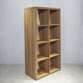 Smart Cube 8 Cube Organizer Storage With Opened Back Shelves,2 X 4 Cube Bookcase Book Shleves For Home, Office ,Walnut Color Walnut Mdf