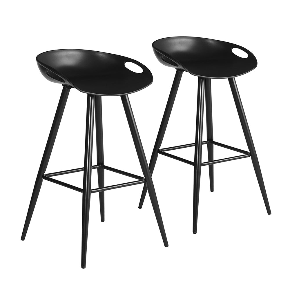 Bak Bar & Counter Stool Set Of 2 Black - Black