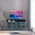 TV Stand, Buffet Sideboard Console Table, Dark Teal teal-primary living space-adjustabel shelves-mdf