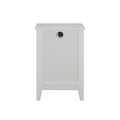 White 3 Drawer Nightstand With Charging Station And Usb Ports & Power Outlets,Wooden Bed Side Table End Table Modern Night Stands For Bedrooms White Mdf