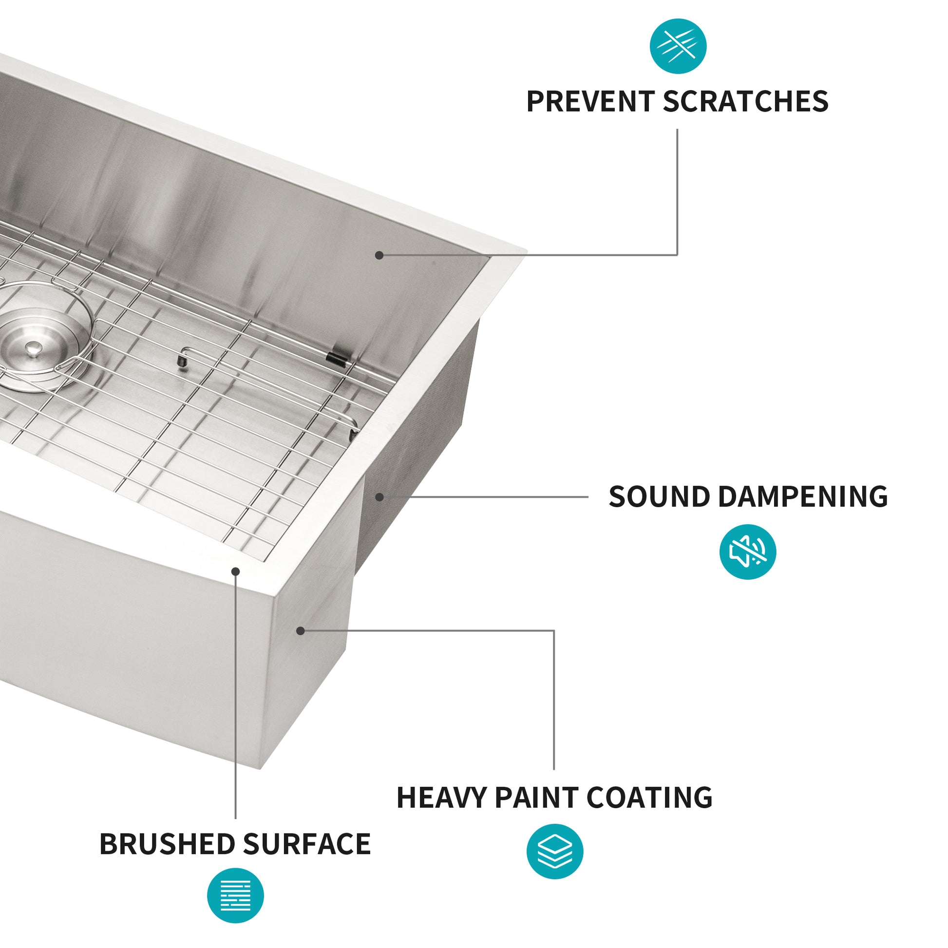 30 Farmhouse Sink 30 Inch Kitchen Sink Stainless Steel 18 Gauge Apron Front Kitchen Sink Brushed Nickel Stainless Steel