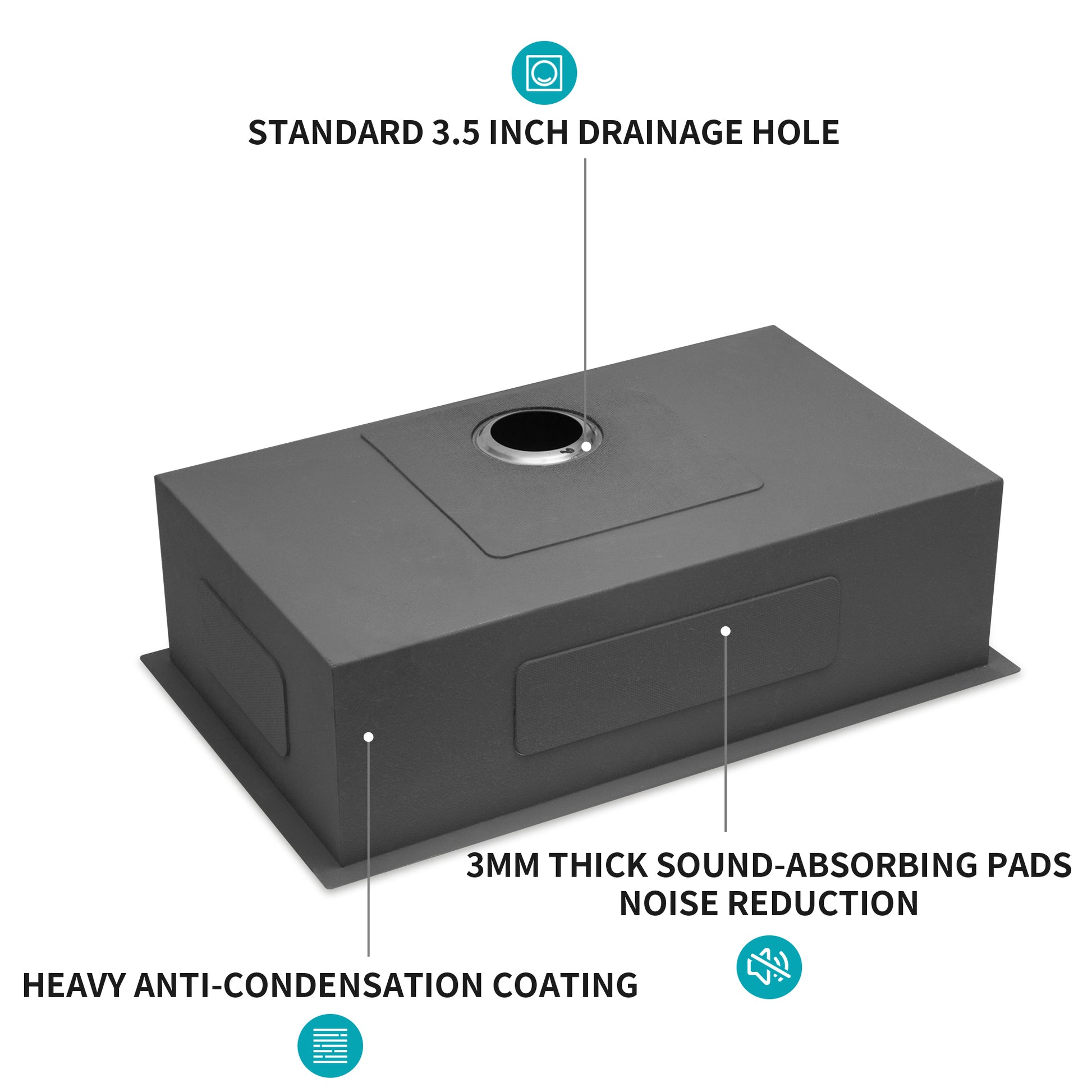 30 Inch Undermount Sink 30"X18"X9" Undermount Stainless Steel Kitchen Sink 18 Gauge 9 Inch Deep Single Bowl Kitchen Sink Basin Brushed Nickel Stainless Steel