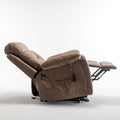 Recliners Lift Chair Relax Sofa Chair Livingroom Furniture Living Room Power Electric Reclining For Elderly Antique Brown Cotton Velvet