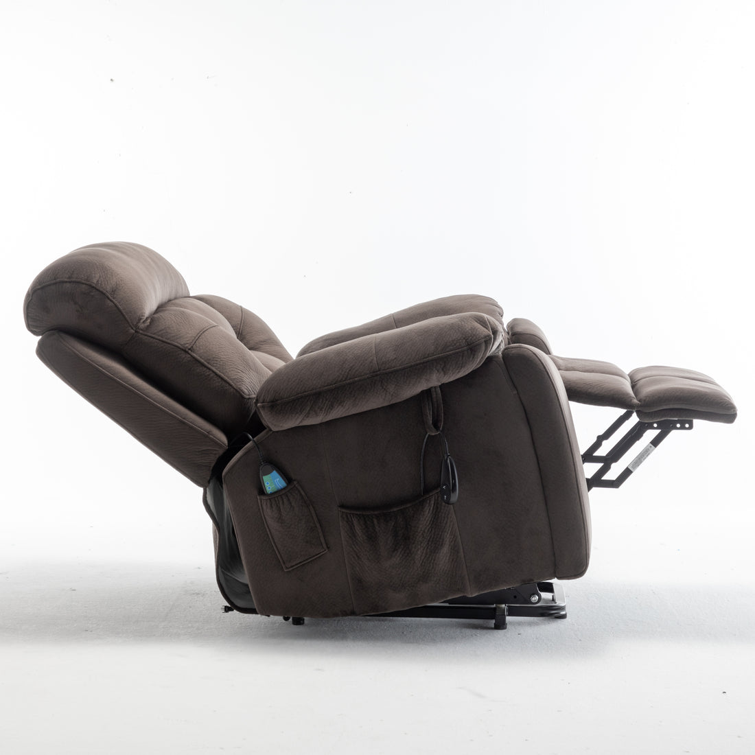 Recliners Lift Chair Relax Sofa Chair Livingroom Furniture Living Room Power Electric Reclining For Elderly Antique Brown Cotton Velvet