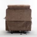 Recliners Lift Chair Relax Sofa Chair Livingroom Furniture Living Room Power Electric Reclining For Elderly Antique Brown Cotton Velvet