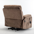 Recliners Lift Chair Relax Sofa Chair Livingroom Furniture Living Room Power Electric Reclining For Elderly Antique Brown Cotton Velvet