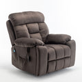 Recliners Lift Chair Relax Sofa Chair Livingroom Furniture Living Room Power Electric Reclining For Elderly Antique Brown Cotton Velvet