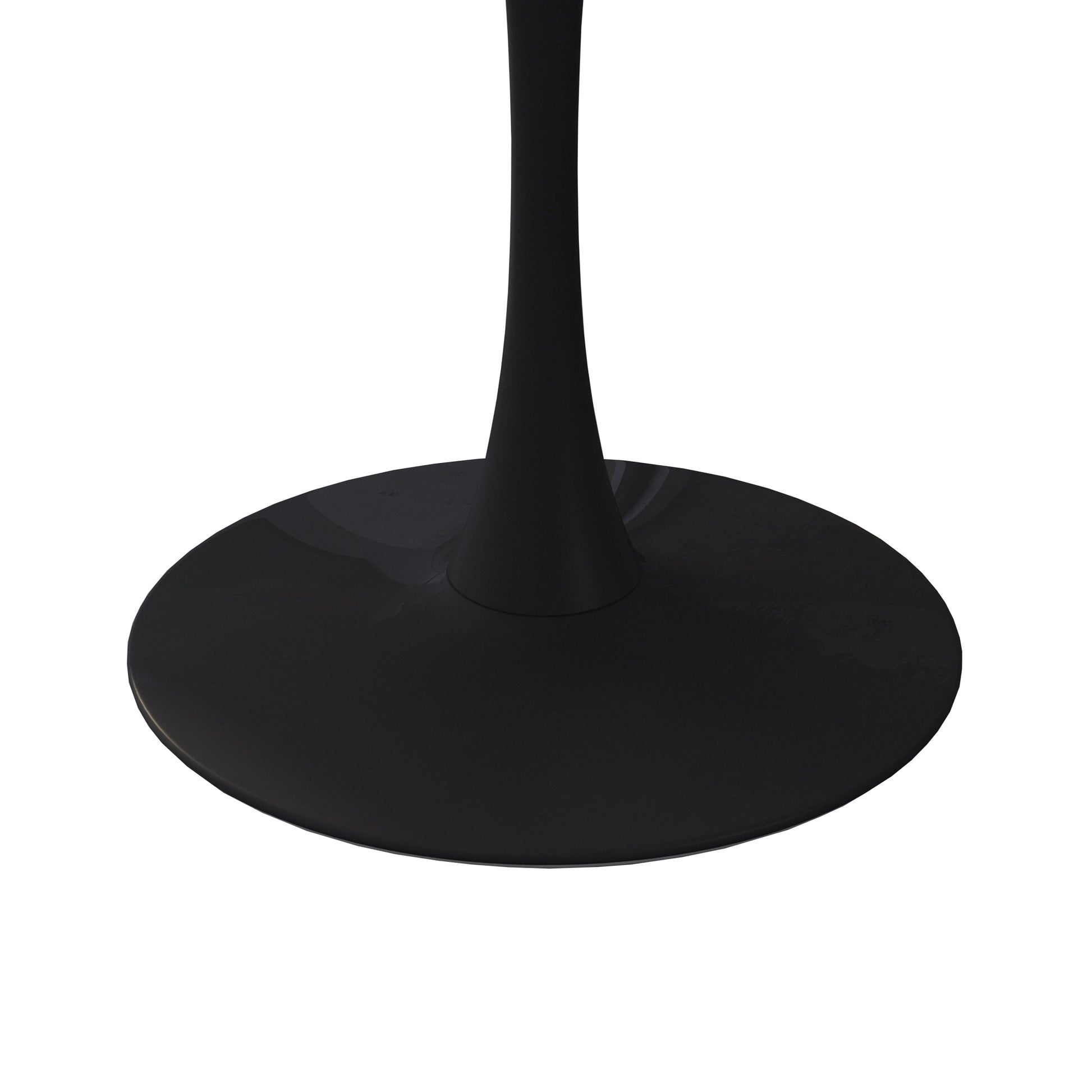 42"Modern Round Dining Table With Printed Oak Color Grain Table Top,Metal Base Dining Table, End Table Leisure Coffee Table Oak Mdf