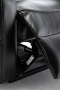 Lounge Chair Lift Chair Relax Sofa Chair Sitting Room Furniture Sitting Room Power Supply Elderly Electric Lounge Chair 180 Degree Lying Flat Black Cotton Pu