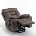 Recliners Lift Chair Relax Sofa Chair Livingroom Furniture Living Room Power Electric Reclining For Elderly Antique Brown Cotton Velvet