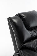 Lounge Chair Lift Chair Relax Sofa Chair Sitting Room Furniture Sitting Room Power Supply Elderly Electric Lounge Chair 180 Degree Lying Flat Black Cotton Pu