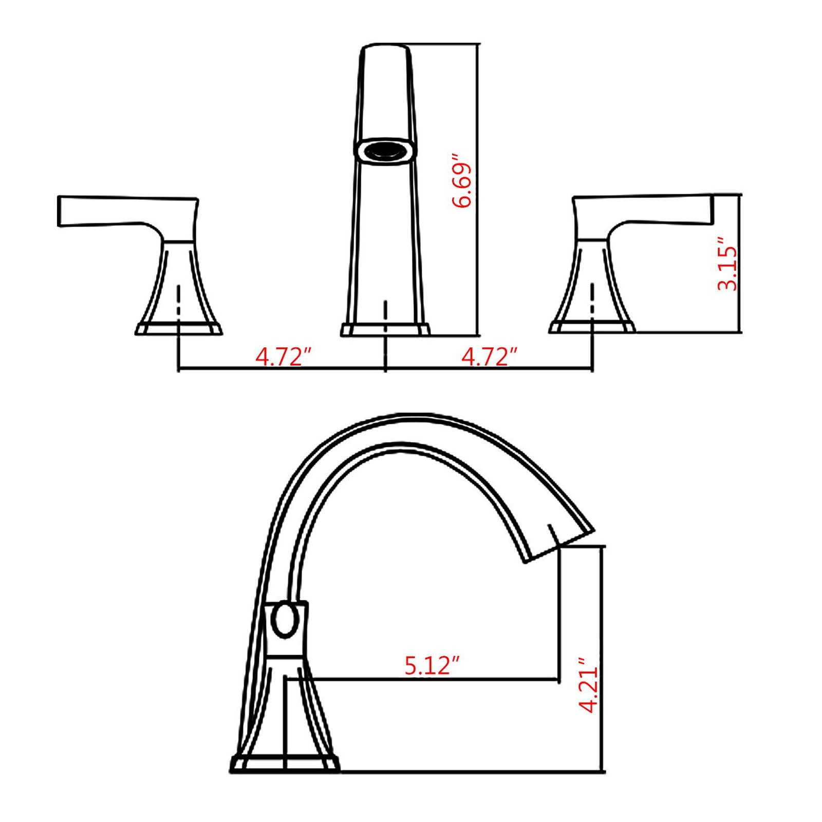 Widespread Bathroom Sink Faucets Two Handle 3 Hole Vanity Bath Faucet With Drain Assembly Brushed Nickel Brushed Nickel Stainless Steel