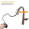 Kitchen Faucet With Pull Out Spraye,Brushed Nickel Brushed Nickel Stainless Steel