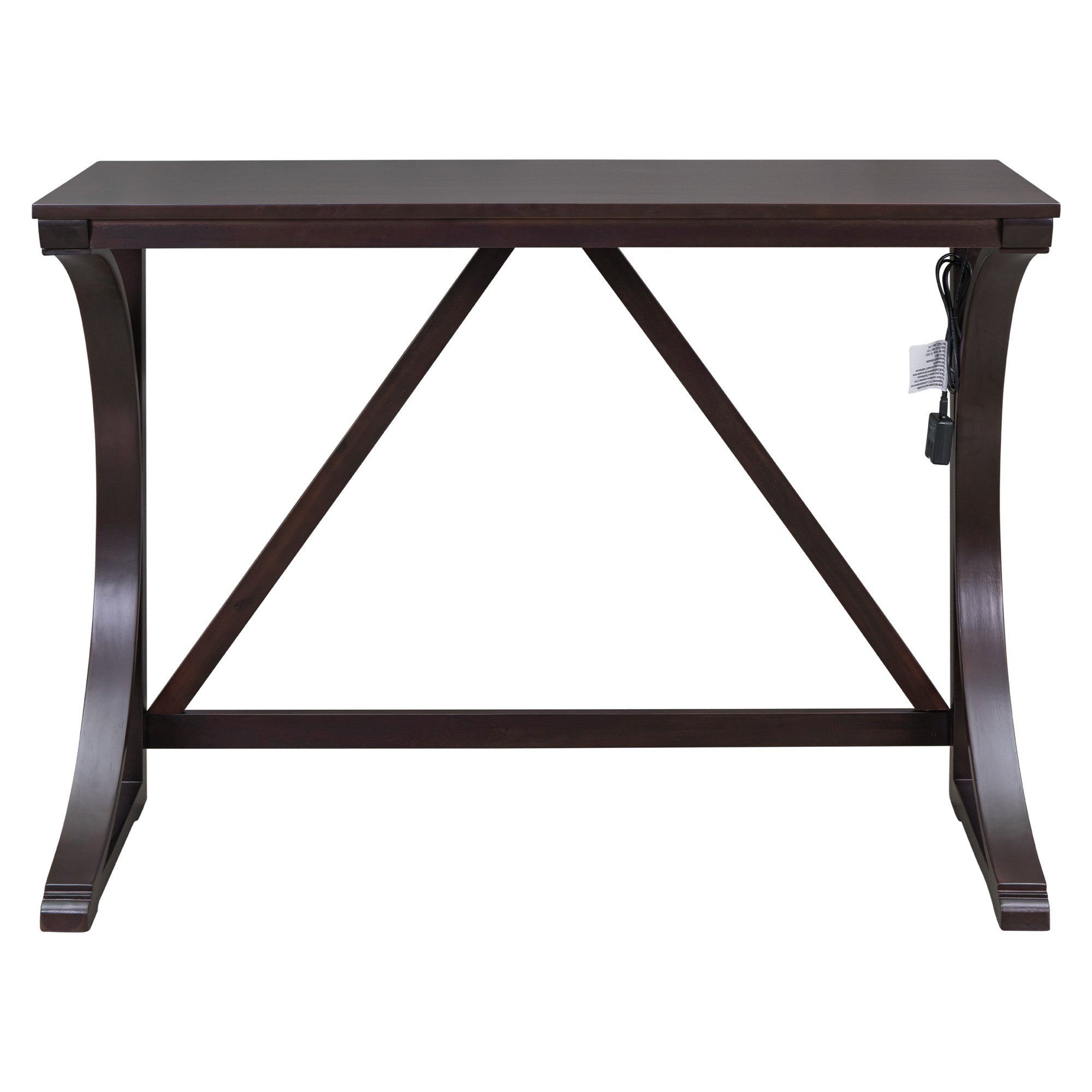 Farmhouse 3 Piece Counter Height Dining Table espresso-wood-dining room-solid