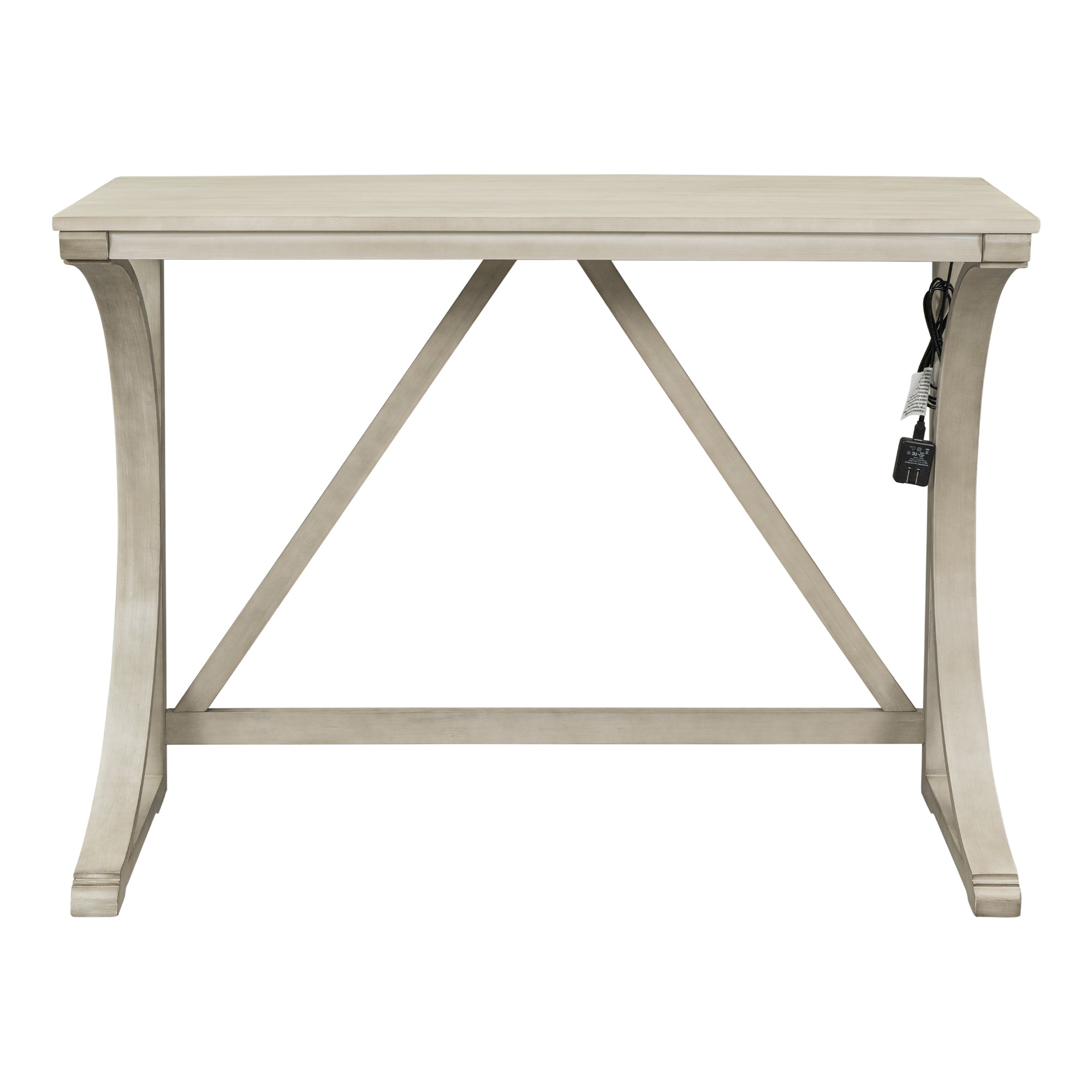 Farmhouse 3 Piece Counter Height Dining Table wood-wood-cream-seats 2-wood-dining room-solid