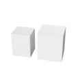 Upgrade Mdf Nesting Table Side Table Coffee Table End Table For Living Room,Office,Bedroom White,Set Of 2 White Mdf