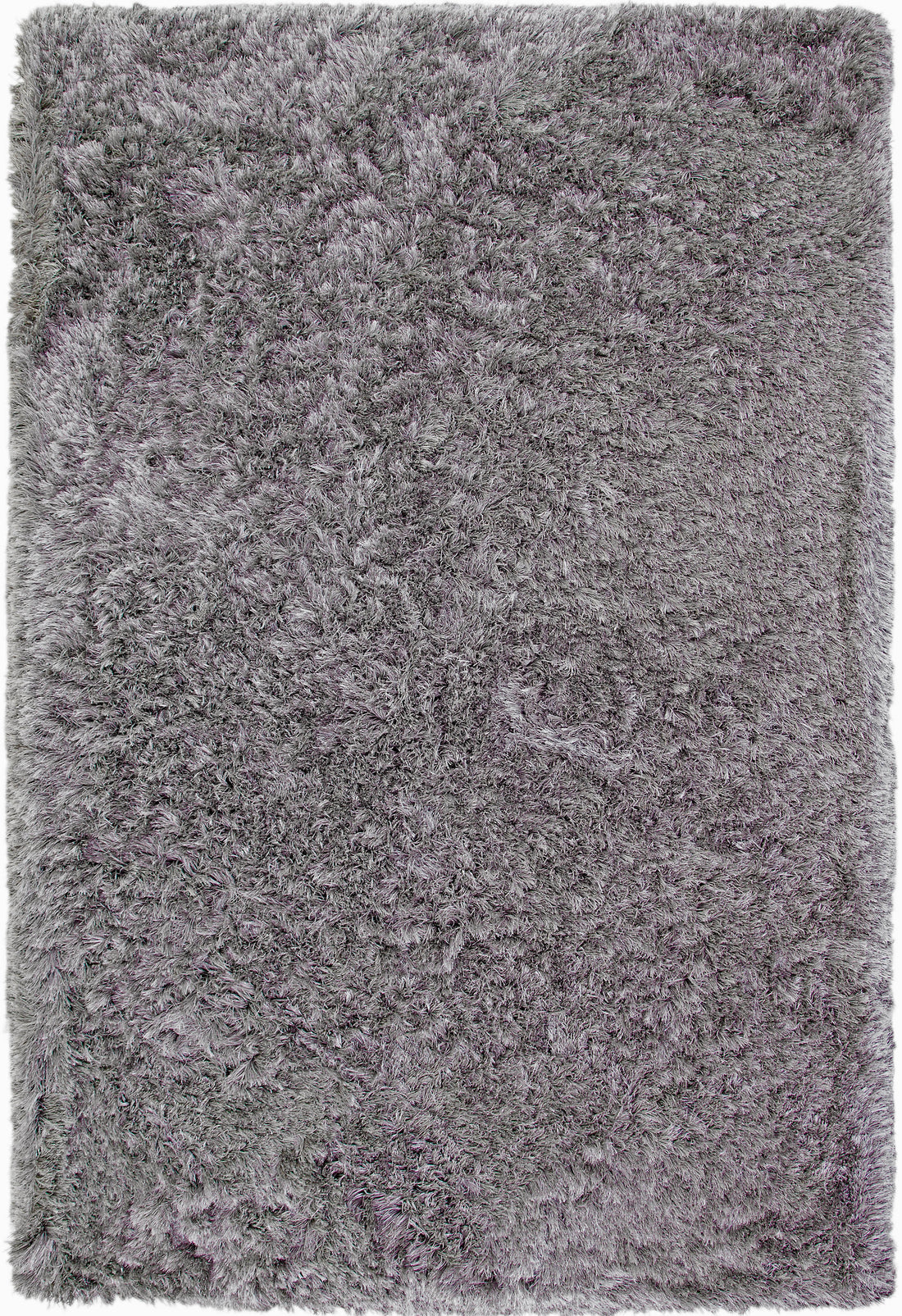 Shag Grey Area Rug 5X8 Grey Polyester