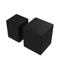 Upgrade Mdf Nesting Table Side Table Coffee Table End Table For Living Room,Office,Bedroom ,Black Oak Set Of 2 Black Mdf