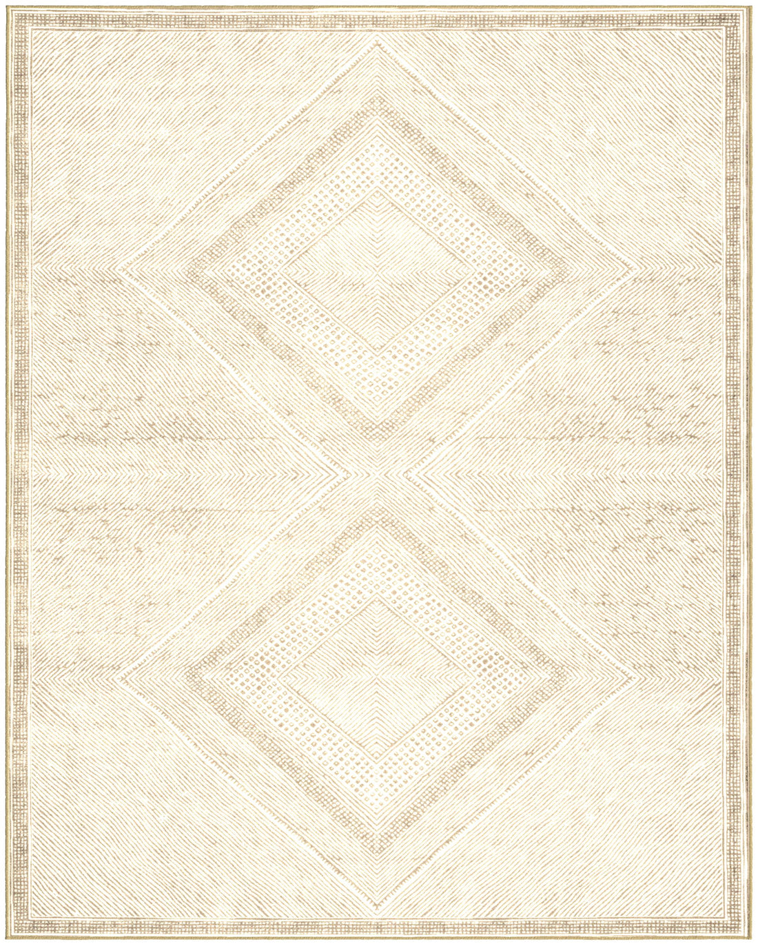 Benzara Beige And White Viscose Area Rug 8X10 Beige Viscose