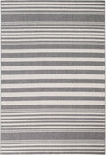 Hampton White And Gray Polypropylene Indoor Outdoor Area Rug 8X10 White Polypropylene