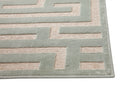 Maze Lt. Blue Grey Area Rug 8X10 Light Blue Chenille