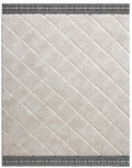 Denali Bijou Cream Polypropylene Tufted Area Rug 8X10 Cream Polypropylene