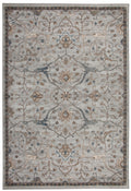 Saffron Beige, Blue, And Brown Area Rug 8X10 Light Blue Viscose