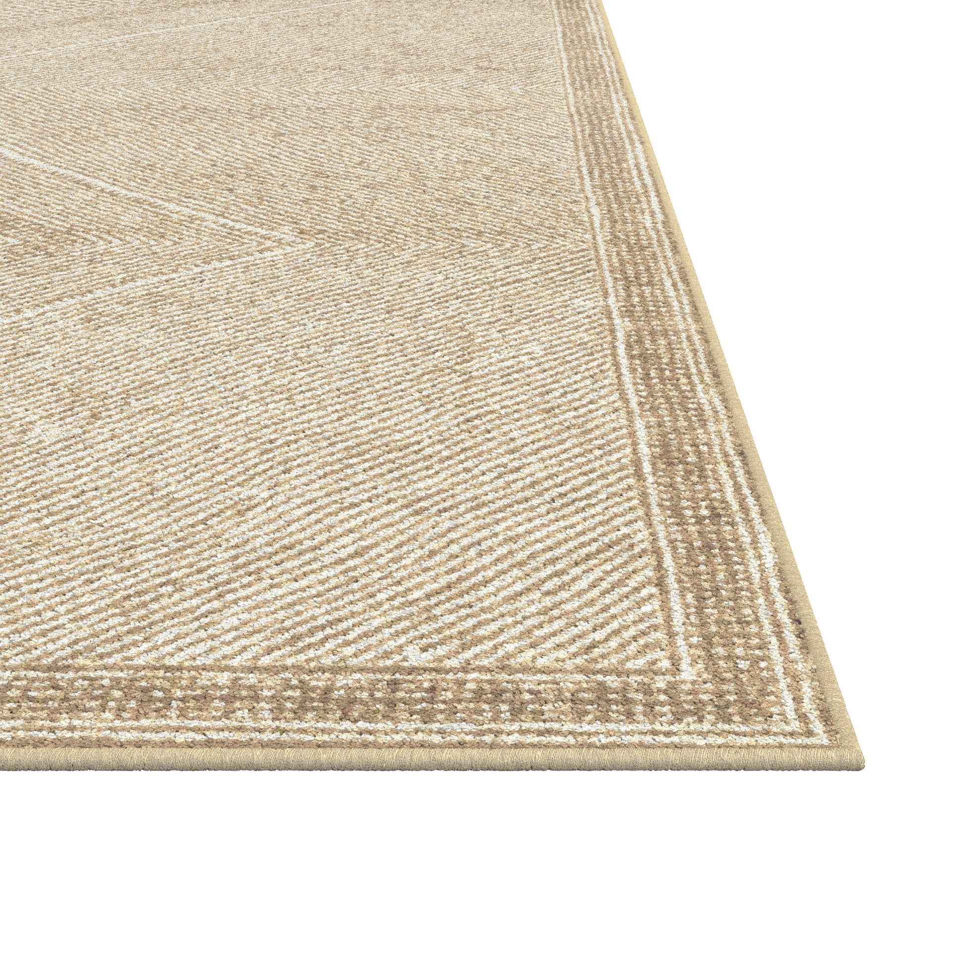 Benzara Beige And White Viscose Area Rug 8X10 Beige Viscose