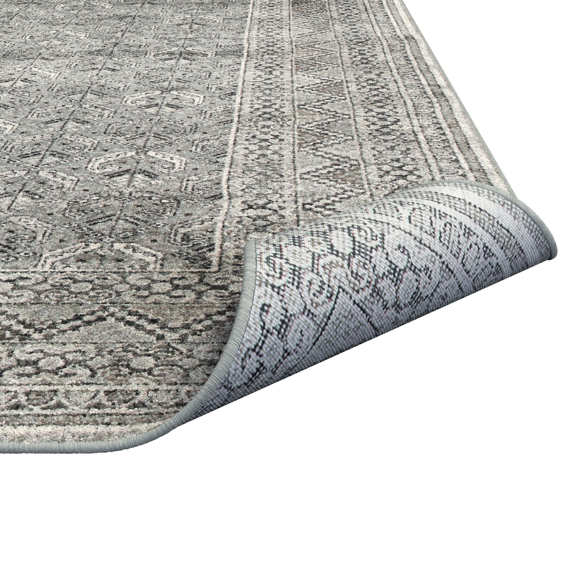 Galion Charcoal Grey Ivory Area Rug 5X8 Charcoal Grey Viscose