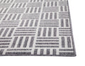 Nantucket White And Gray Polypropylene Indoor Outdoor Area Rug 5X8 White Polypropylene