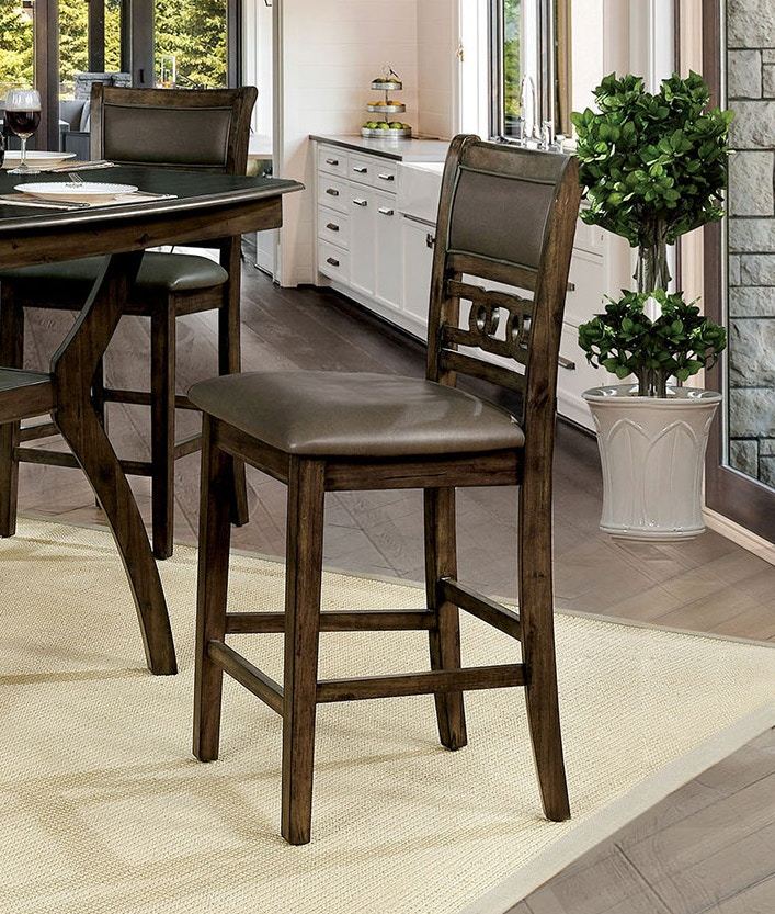 Beautiful Transitional Counter Height Dining Chairs warm grey-gray-dining