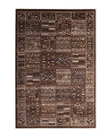 Drexel Chocolate Ivory Grey Area Rug 8X10 Chocolate Viscose