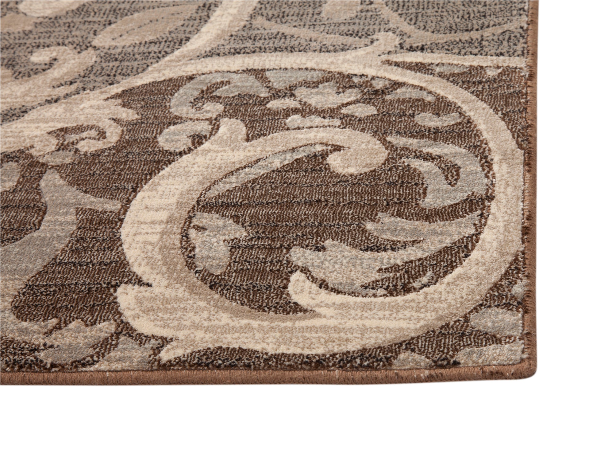 Chauncy Grey Chocolate Area Rug 8X10 Grey Viscose