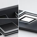 LED Modern Black Vanity Lights, 5 Lights Acrylic Matte black-acrylic