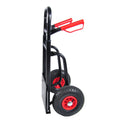 Heavy duty manual truck with double handles 330 lb black-metal