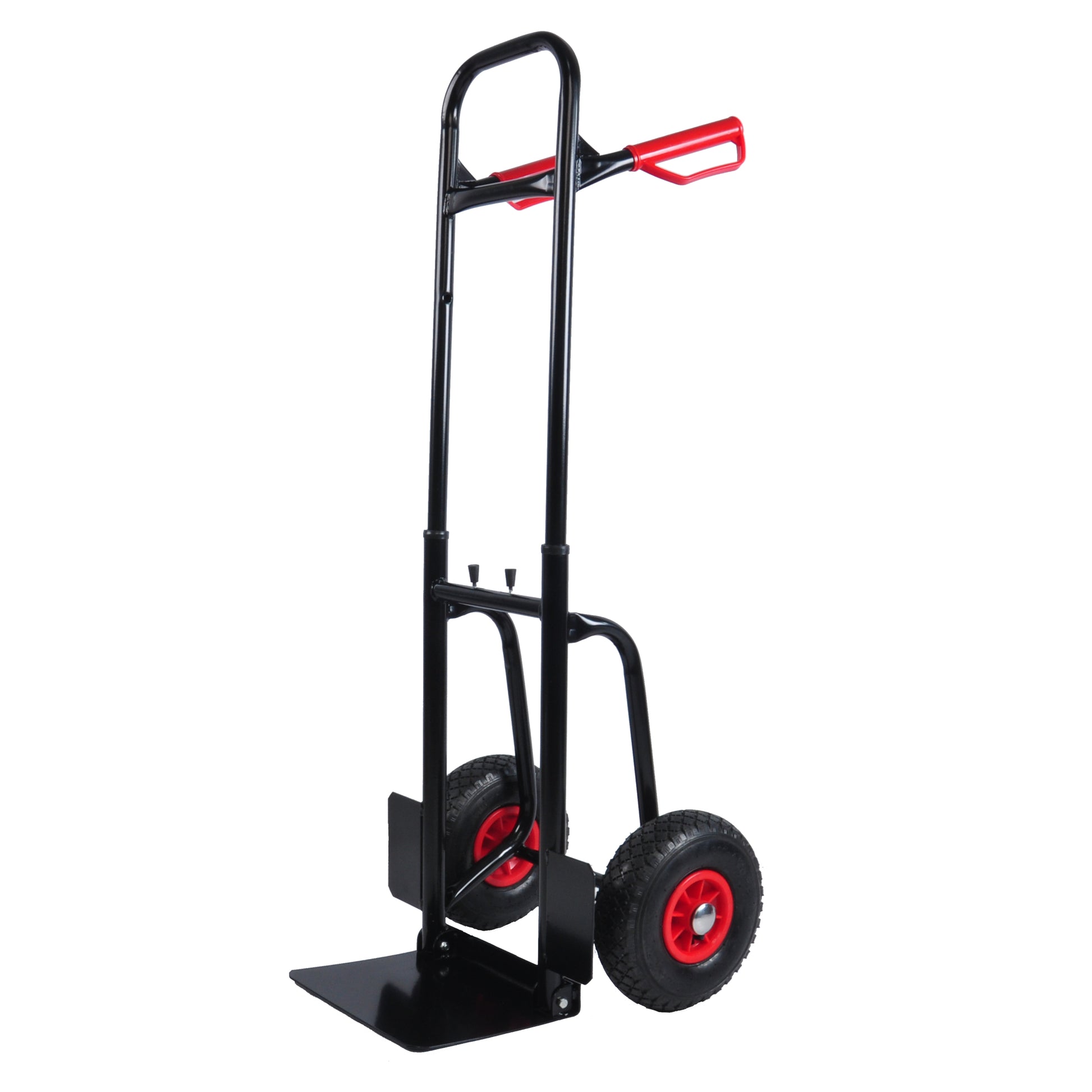 Heavy duty manual truck with double handles 330 lb black-metal