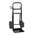 Heavy duty manual truck with double handles 330 lb black-metal