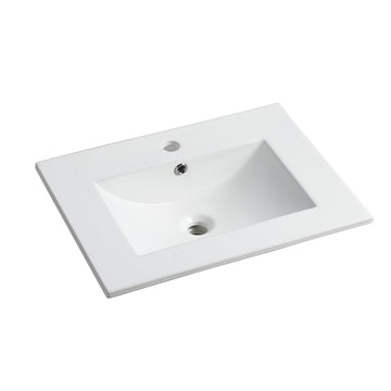 24 Inch Ceramic Sink G Bl9060B Gloss White Ceramic