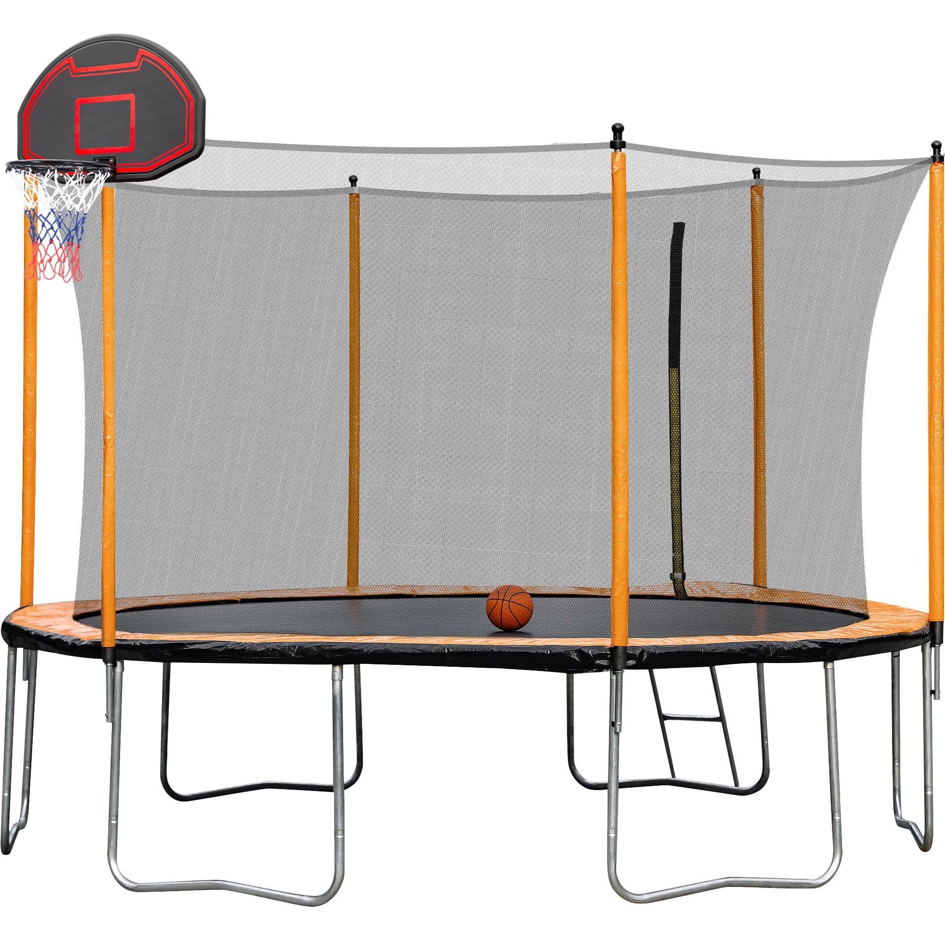 12Ft Orange Trampoline 2023 Orange Steel