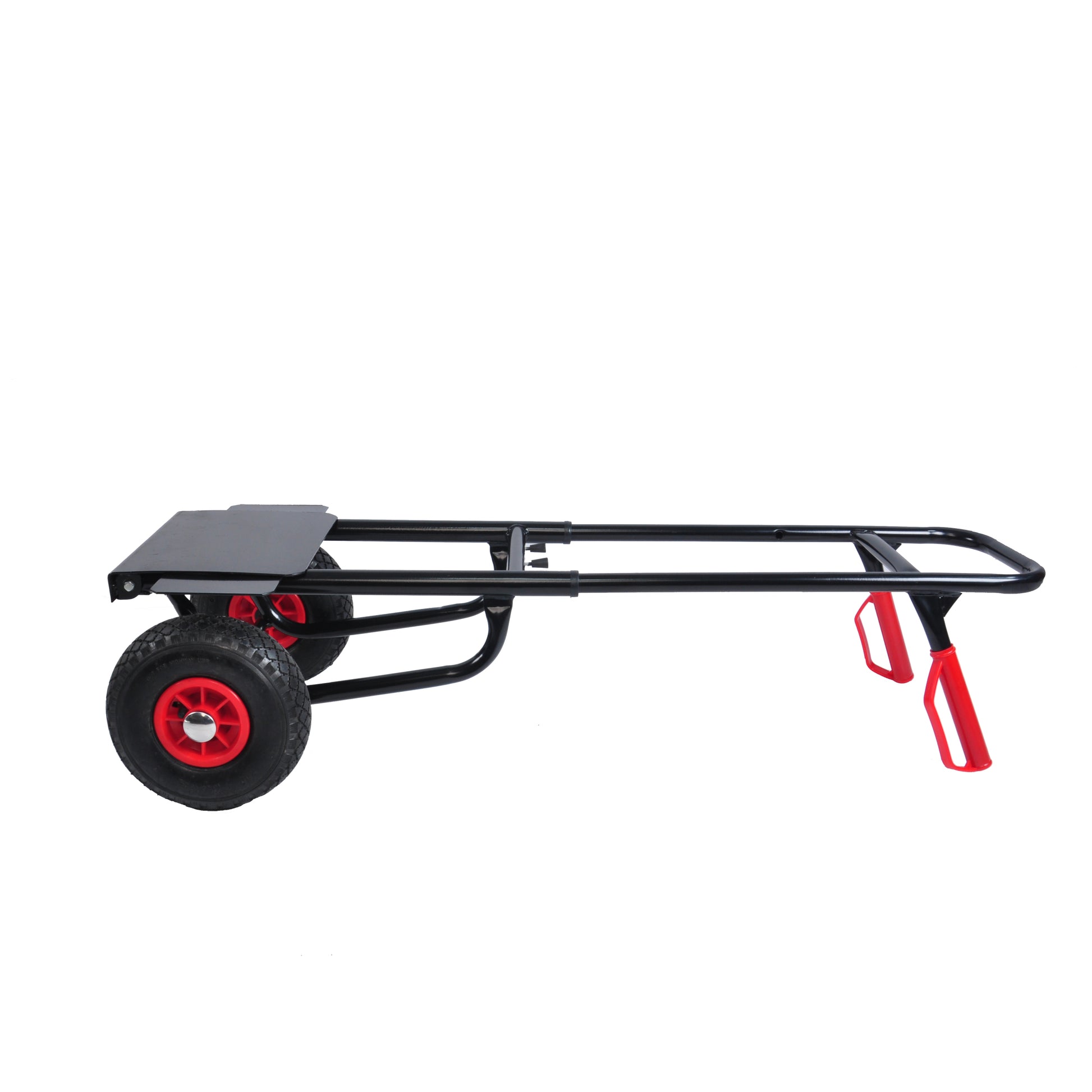 Heavy duty manual truck with double handles 330 lb black-metal