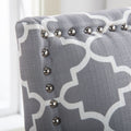 Accent Chairs For Living Room Grey Mix Fabric