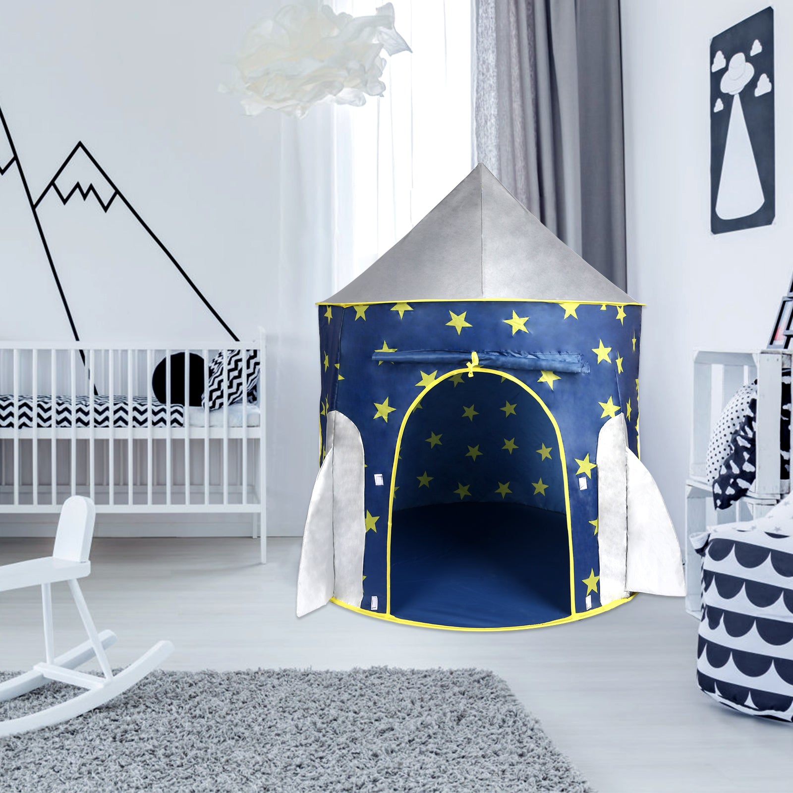 space tent Kids Tent Rocket Space, Kids Play Tent, Unicorn Tent For Boys & Girls,