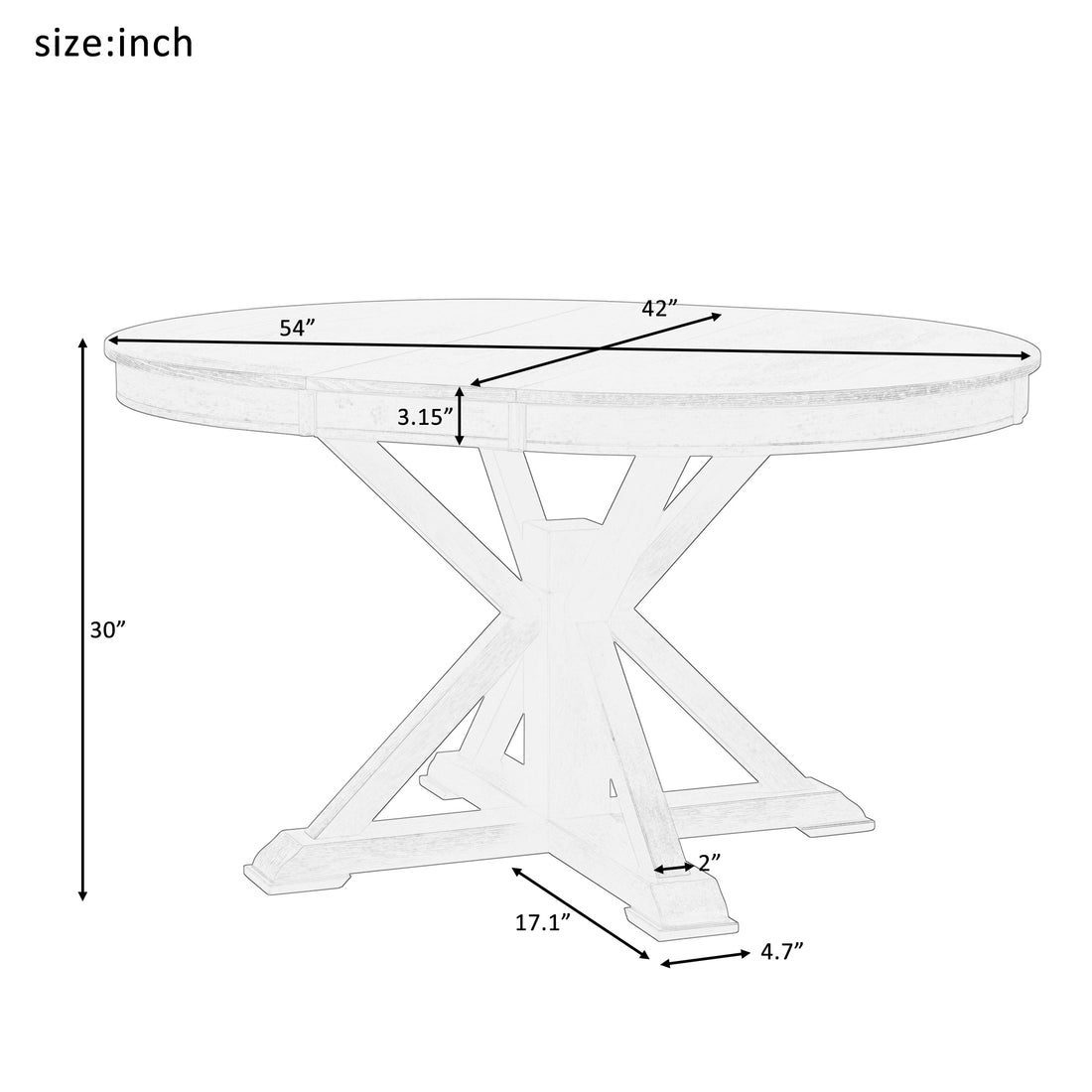 Retro Functional Extendable Dining Table With A 12" Leaf For Dining Room And Living Room Espresso Espresso Solid Wood Mdf