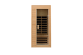 Hemlock One Person Far Infrared Roof Embedded Indoor Sauna Room Front & Rear Natural Metal & Wood