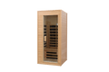 Hemlock One Person Far Infrared Roof Embedded Indoor Sauna Room Natural Metal & Wood