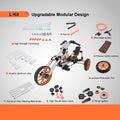 Kidrock Buildable Kit 20 In 1 Kids Go Kart Set, Suitable For 1 To 8 Years Old, Two Wheel Bike, Three Wheel Bike, Go Kart, Sit Stand Scooter, Etc. Most Popular L Kit Non Electric Silver Aluminum